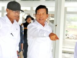 Bupati Simalungun Tinjau Pembangunan Pasar Tigarunggu