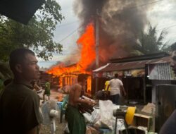 Dua Unit Rumah Ludes Terbakar Di Hutaraja Tinggi