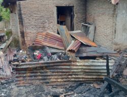 Satu Rumah Dan Sepedamotor  Ludes Dilalap Sijago Merah