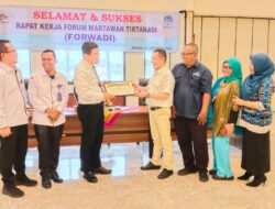 Plt Dirut Perumda Tirtanadi Ewin Putra Buka Raker Forwadi