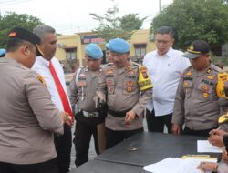 Apel Pagi, Kapolres Batubara Pemeriksa Senpi Anggota