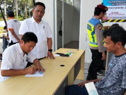 Demi Keamanan Pemudik, Polres P.Siantar Tes Urine Awak Angkutan Darat