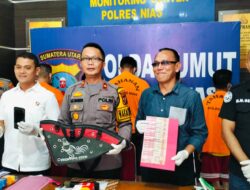Satreskrim Polres Nias Tangkap 5 Pelaku Judi Sabung Ayam