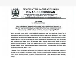 Ini Tanggapan Kadisdik Nias Terkait Video Viral SDN 078481 Uluna’ai Hiligo’o