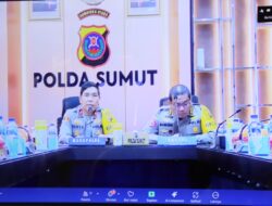 Kapolres Pematangsiantar  Ikuti Zoom Meeting Rapat Program Makan Bergizi Gratis