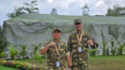 Bupati dan Wakil Bupati Padang Lawas Putra Mahkota Alam Hasibuan dan Achmad Fauzan Nasution disela-sela kegiatan retred di Akmil Magelang, Jawa Tengah, Kamis (27/2). (Ist)