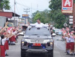 Ribuan Masyarakat Sambut Kepulangan Wali Kota Dan Wakil Wali Kota Gunungsitoli