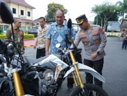 Bupati Serahkan 4 Unit Sepeda Motor ke Polres Asahan