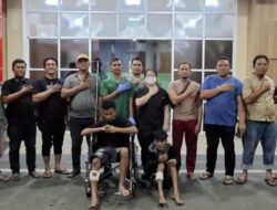 Polsek Medan Helvetia Ringkus Empat Begal Berkelewang, Dua Ditembak