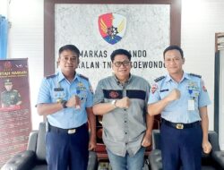 Anto Genk Silaturahmi dengan Komandan Lanud Soewondo