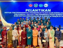 Ny Nurhayati Amir Hamzah Dilantik Sebagai  Ketua TP PKK Binjai 2025-2030