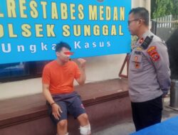 Polsek Medan Sunggal Tembak Pelaku Pencurian Sepeda Motor