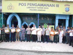 Bupati Asahan Bersama Forkopimda Tinjau Pos Pam Lebaran 2025