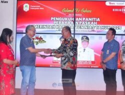 Wabup Nias Kukuhkan Panitia Perayaan Paskah Tahun 2025