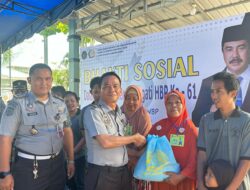 HBP Ke 61, Lapas Labuhan Ruku Bagikan 138 Paket Sembako