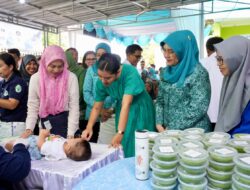 Ketua TP PKK Sumut Kunjungi Posyandu Binjai