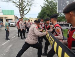 Kapolres Batubara Cek Latihan Unjuk Rasa Hadapi May Day Besok