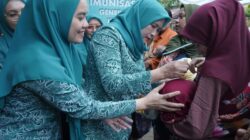 Ketua Tim Pembina Posyandu Asahan Tinjau Launching Pekan Imunisasi Dunia 2025
