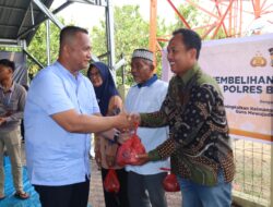 Polres Batubara Bagikan Daging Kurban Kepada Wartawan