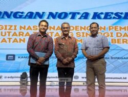 Bupati Nias Hadiri Penandatangan MoU  Badan Gizi Nasional Dengan  Pemda