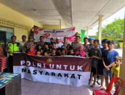 HUT Bhayangkara Ke 79, Polsek Sunggal Gelar Bhakti Sosial