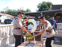 Sambut Hari Bhayangkara Ke 79, Polres Batubara Ziarah Tabur Bunga