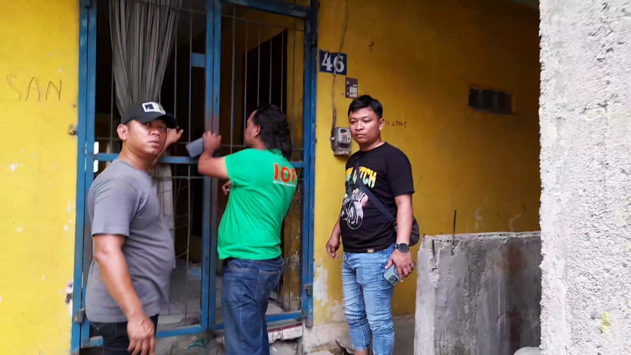 Panit 1 Reskrim Ipda Fidhial Bhakti Usmara SH bersama tim saat melakukan penyisiran