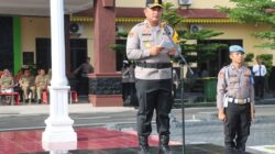 Bupati Batubara Hadiri Apel Pasukan Ops Toba 2025 Dimako Polres