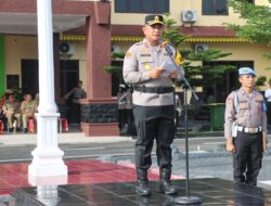 Bupati Batubara Hadiri Apel Pasukan Ops Toba 2025 Dimako Polres