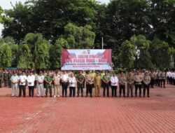Kapolres Langkat Pimpin Apel Gelar Pasukan Ops Kepolisian Patuh Toba 2025
