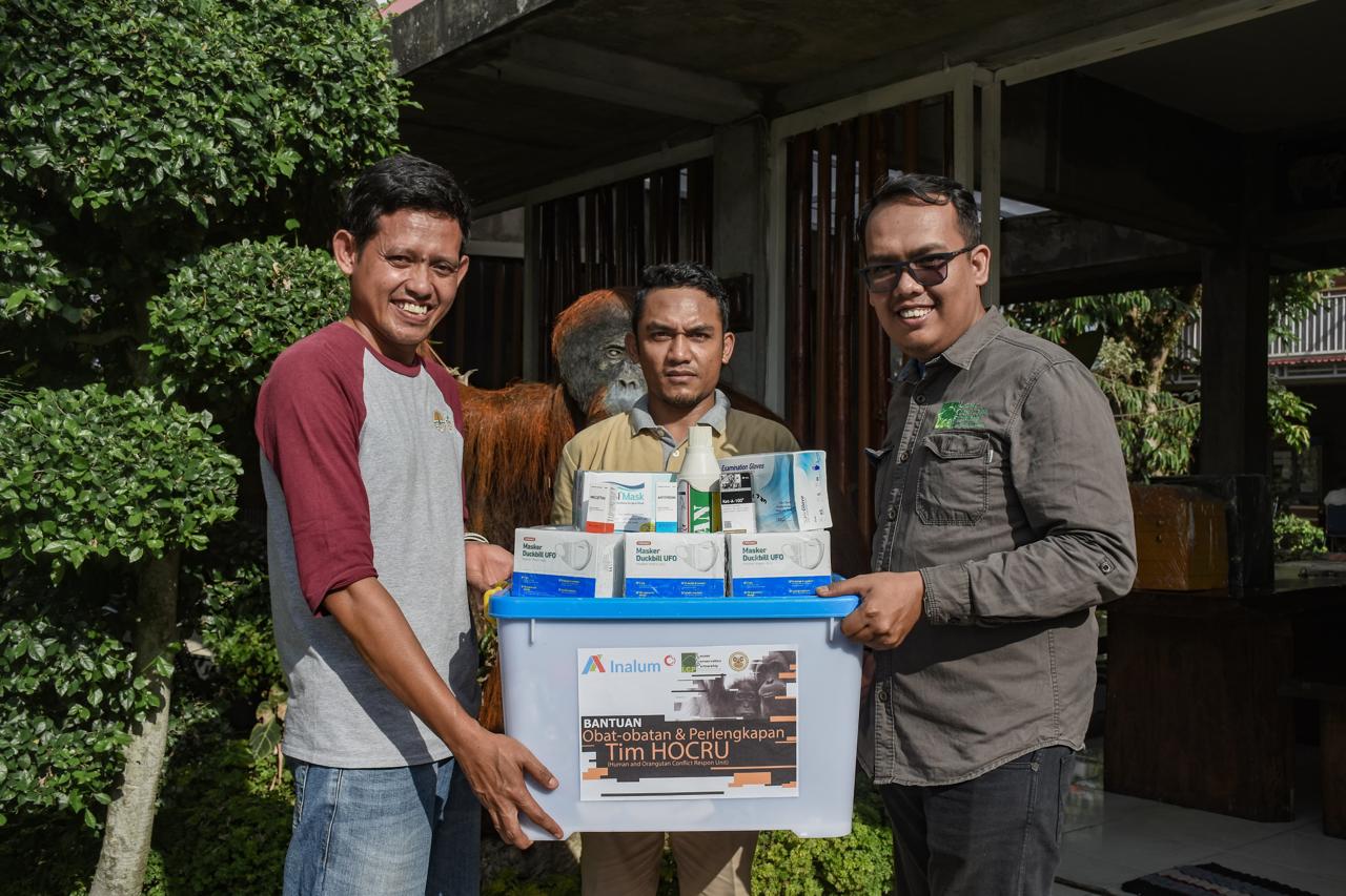 Teks fhoto INALUM dukung kegiatan Patroli Spatial Monitoring and Reporting Tool (SMART) yang beroperasi di wilayah konservasi Gunung Leuser Selasa (5/8-2025).beritasore/alirsyah
