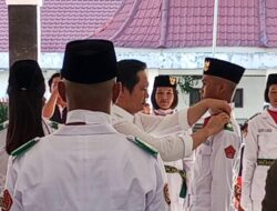 Bupati Nias Barat Kukuhkan Paskibraka 2025