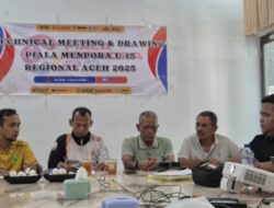 Drawing Piala Menpora U-15 Regional Aceh Digelar