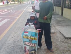 Dari Cirebon, Ayah Dorong Anak Naik Sepeda Ke Mekah