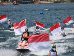 Meriah HUT Ke 80 RI Di Tengah Final Race Aquabike World Championship Danau Toba