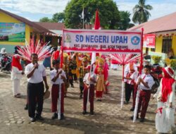 Meriahkan HUT Ke 80 RI, SDN Upah Gelar Karnaval