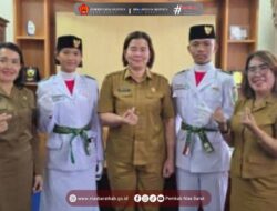 Dua Paskibraka Sumut  Pulang Menghadap Pemkab Nias Barat
