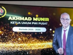 Akhmad Munir Terpilih Jadi Ketua Umum PWI Pusat 2025-2030