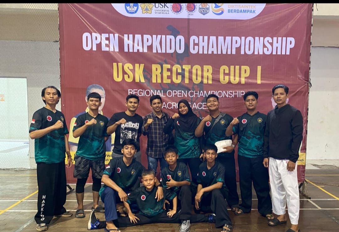 Teks foto : Kontingen Hapkido Kabupaten Aceh Tamiang.