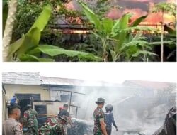 Satu Unit Rumah Warga di Moawo Gunungsitoli Hangus di Lalap Sijago Merah