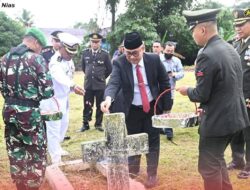 Sekda Kabupaten Nias Hadiri Upacara Ziarah Nasional HUT  Ke-80 TNI
