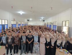 Suasana Kebersamaan Peringatan Maulid Nabi di UPTD SMPN 1 Pulau Rakyat