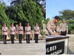 Kapolres Sergai Pimpin Sertijab, Tekankan Pentingnya Sinergi dan Profesionalisme Aparat Polri