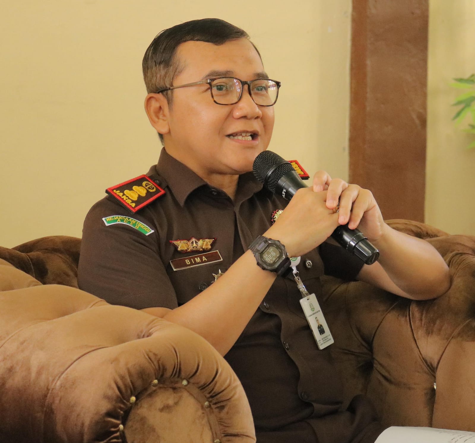 Kajari Abdya Bima Yudha Asmara SH MH. Senin (13/10). Ist. 