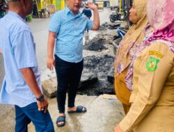 Reza Pahlevi Lubis Dampingi P3SU Bersihkan Drainase Di Tanjung Gusta