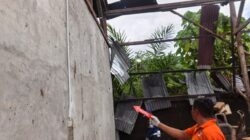 Lokasi ledakan tabung gas di Desa Gampa Kecamatan Johan Pahlawan Kabupaten Aceh Barat yang menyebabkan meninggal dunia, Rabu (5/11).(Ist)