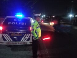 Kegiatan Patroli Blue Light Terjunkan 8 Personil Satlantas Polres Batubara