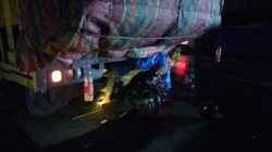 Teks Foto Mobil Truck saat berada di TKP sudah diamankan Satlantas P.Brandan, Selasa (11/11/25).Beritasore/ist.