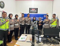Polres Batubara Sampaikan Pesan Edukasi Lewat Radio Queen 105.3 FM