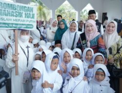 Bunda PAUD Asahan Dampingi Manasik Haji Cilik Di Masjid Agung Kisaran